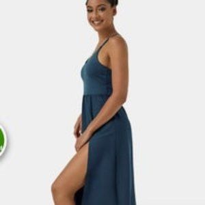 Halara- In My Feels Everyday Chill Dress in  La La Land (Oxford Blue)